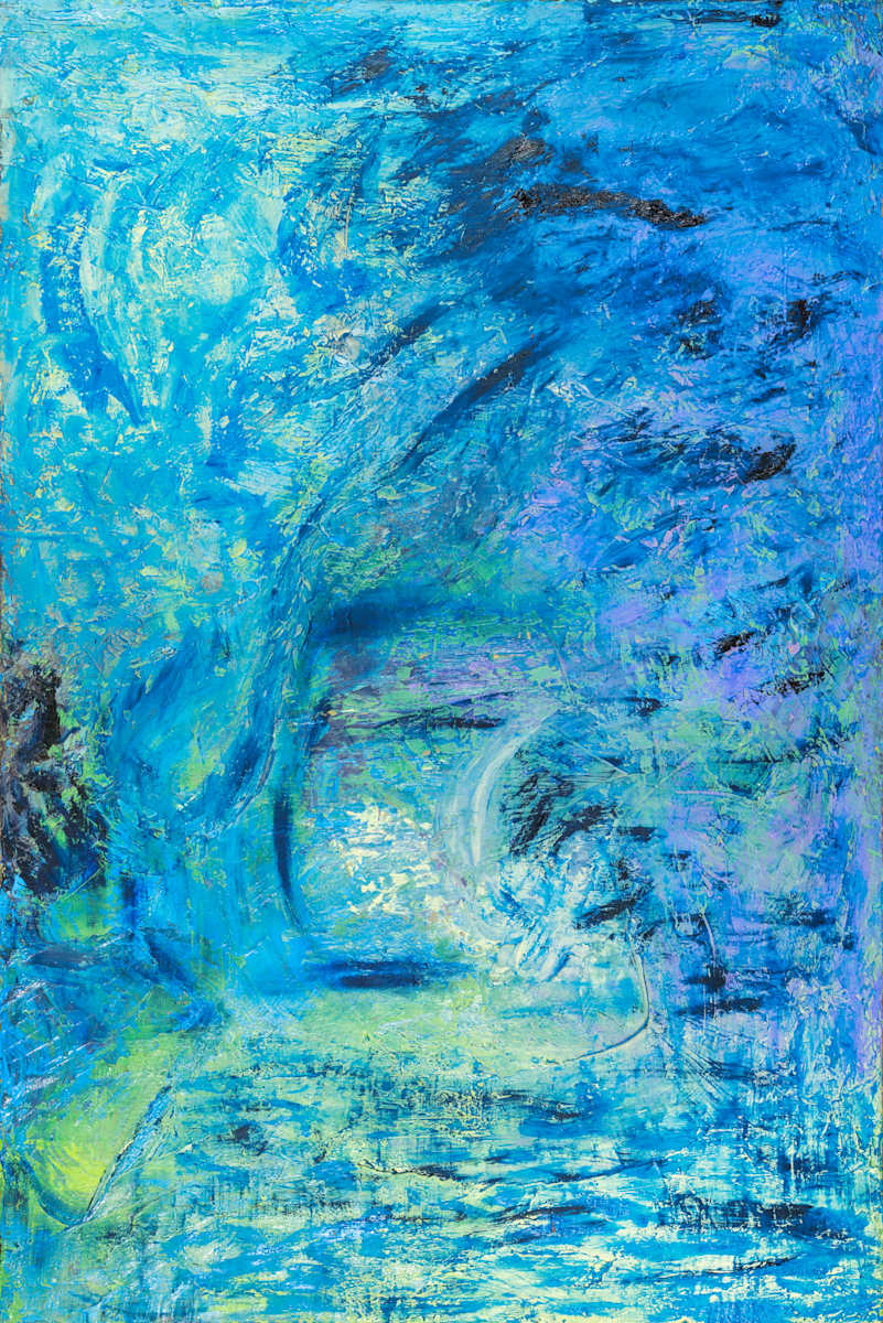 Drift into Silence by Sharon Cannon  Image: Color recedes into quiet waters.