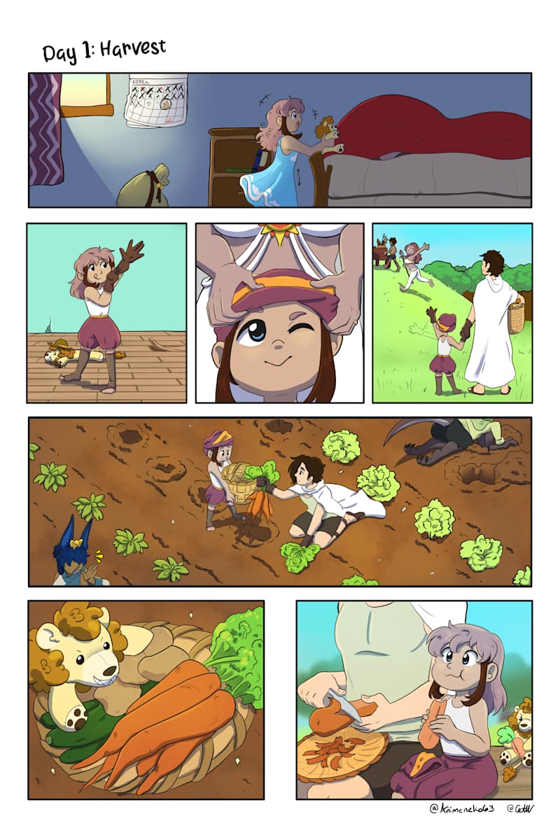 The Drenix Festival by Cat M. V.  Image: The Drenix Festival: Page 1
