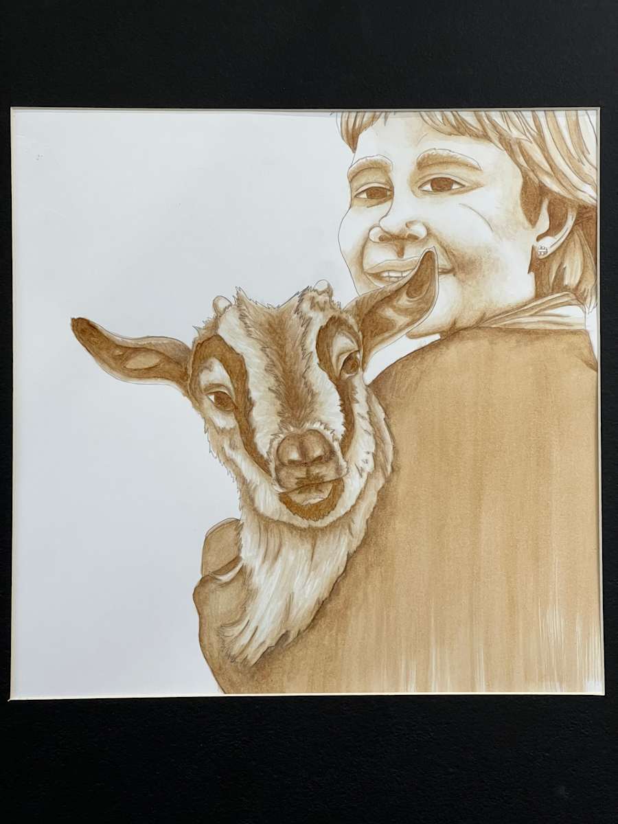 Portrait with Kid by Kate Seckar 