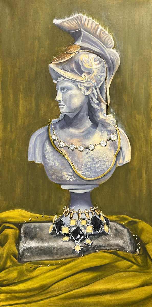 Still Life Bust in Oil by Kate Seckar 