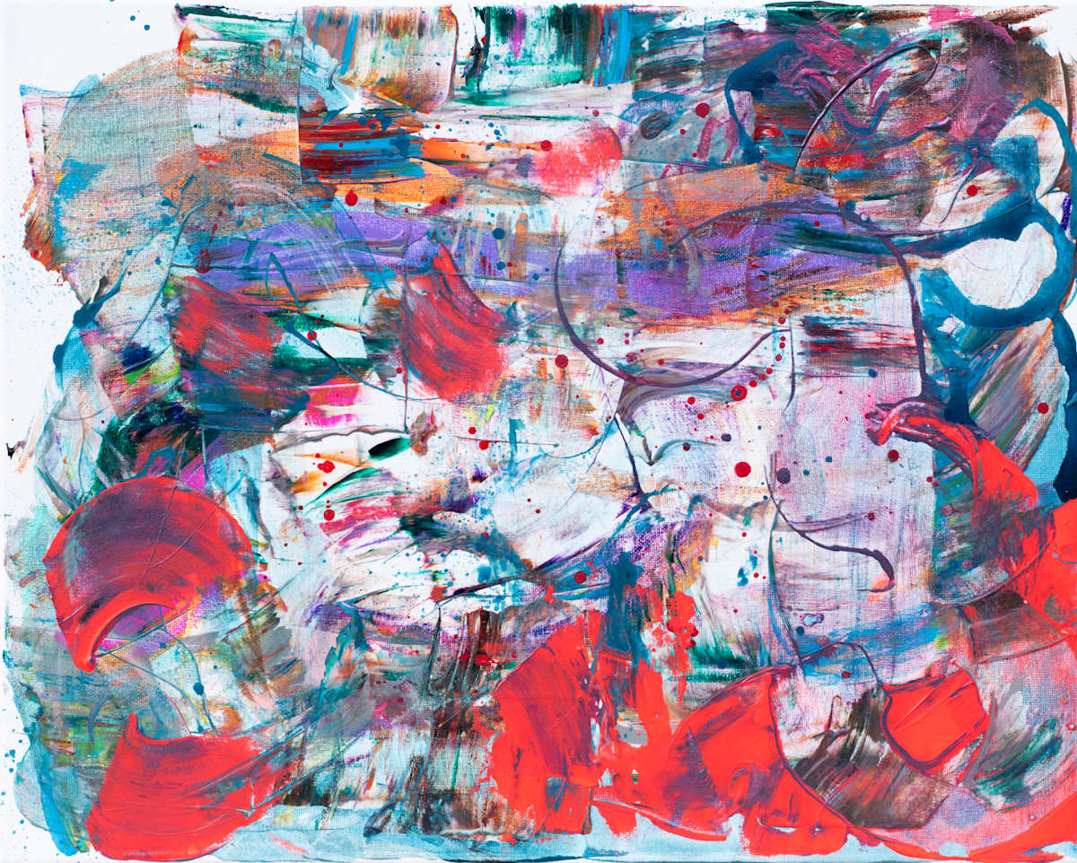 Ode to Kandinsky in Red by Nadia Mufti 