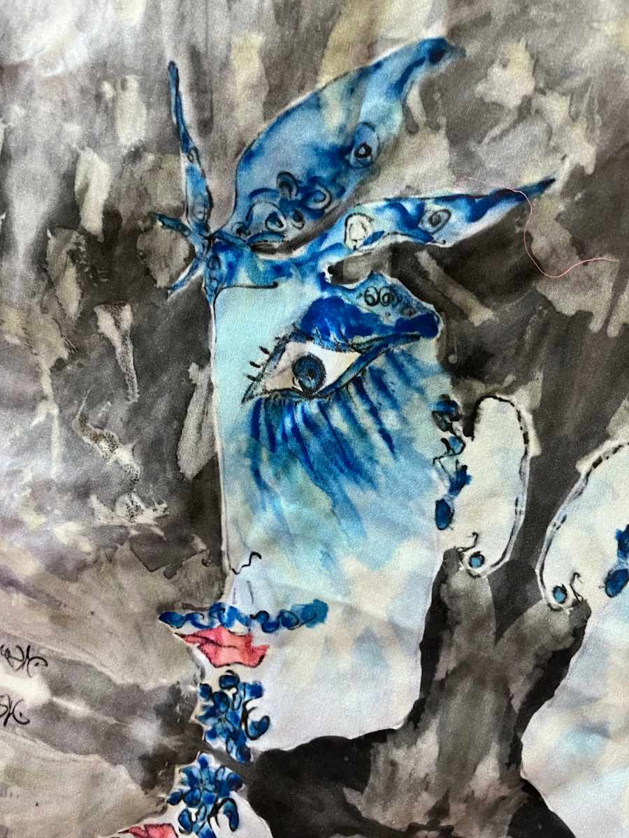 Moustache by Daniele Lamarche-Sarvia  Image: Huge watercolour  sold 
