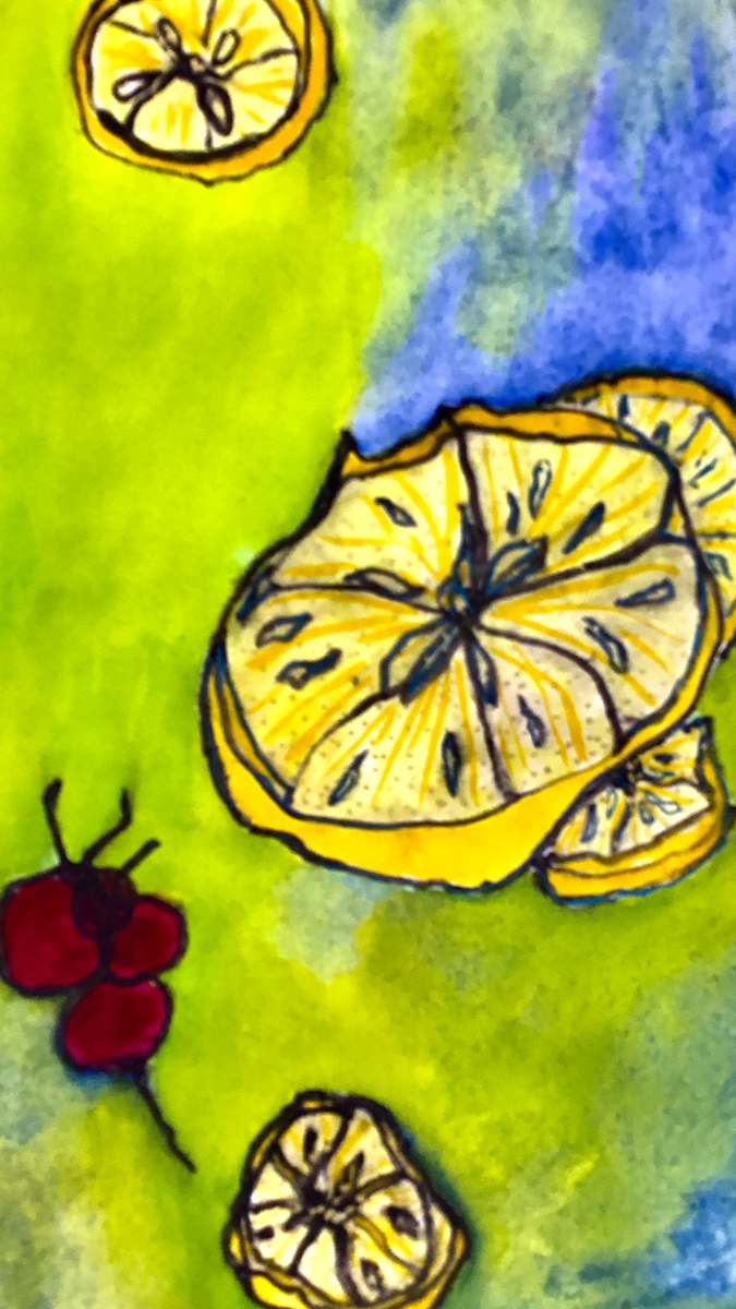 Citronade by Danièle Lamarche-Sarvia neo figurativism, figurative expressionism  painter, Image 1.