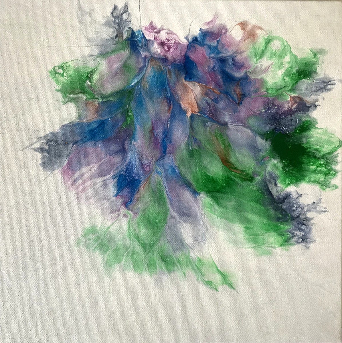 Floating Ocean Flowers: Two by Mari O'Brien 