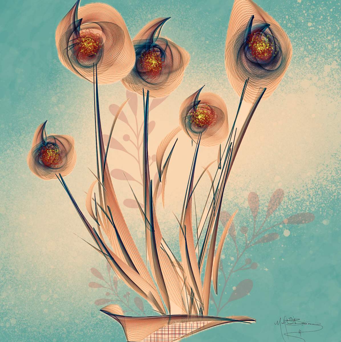 Ikebana, Virtually by Mari O'Brien 