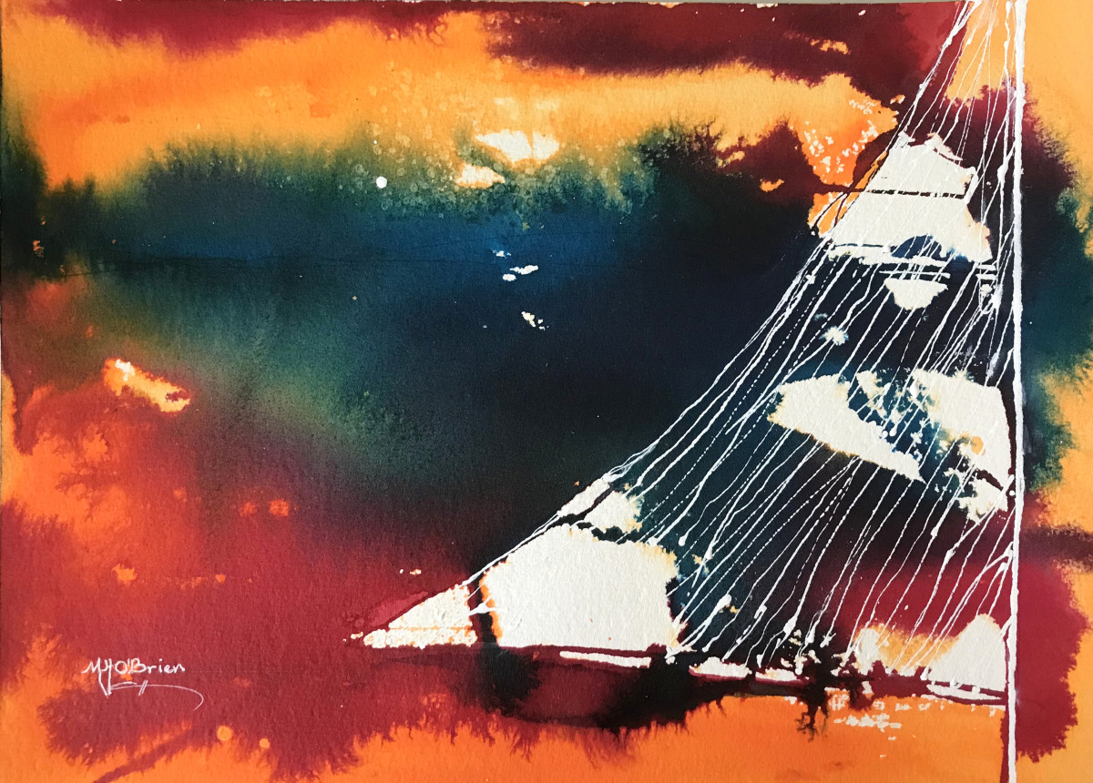 Sunset Sail by Mari O'Brien 