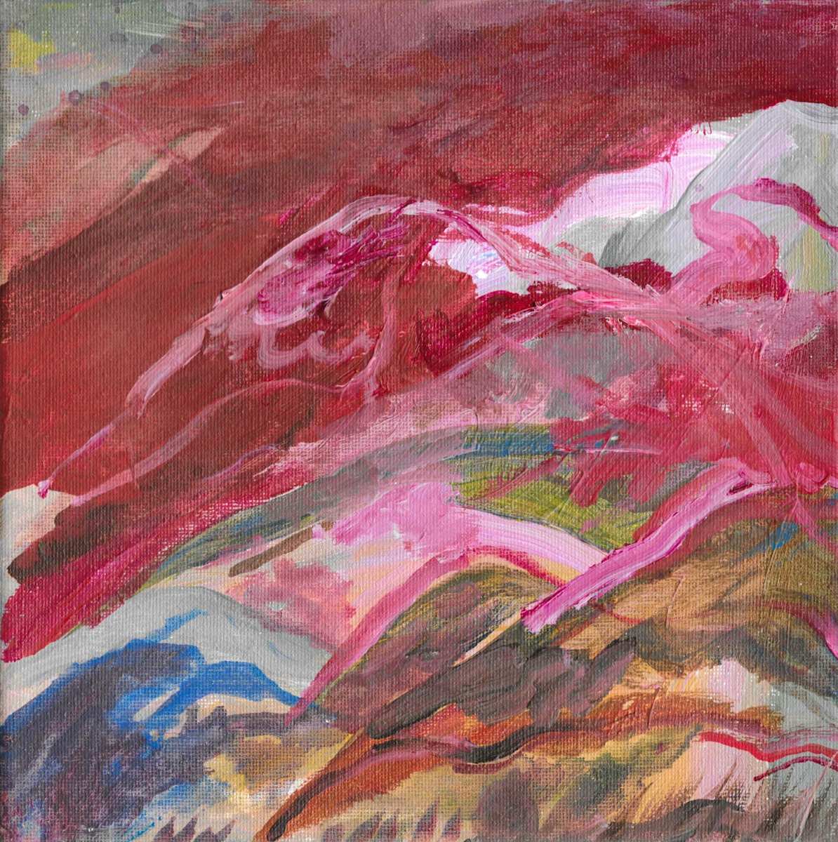 Red Mountains by Nova Dream Space  Image: An abstract California mountainscape. 