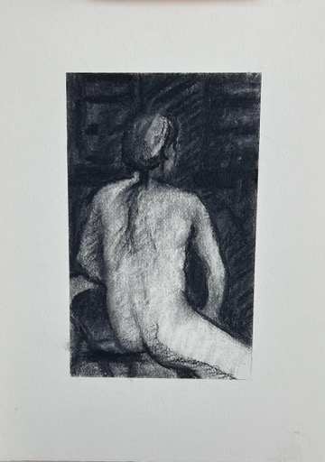 Untitled Charcoal on paper series 1994 by Kjeld Tidemand-Johannessen  Image: Untitled Charcoal on paper series 1994