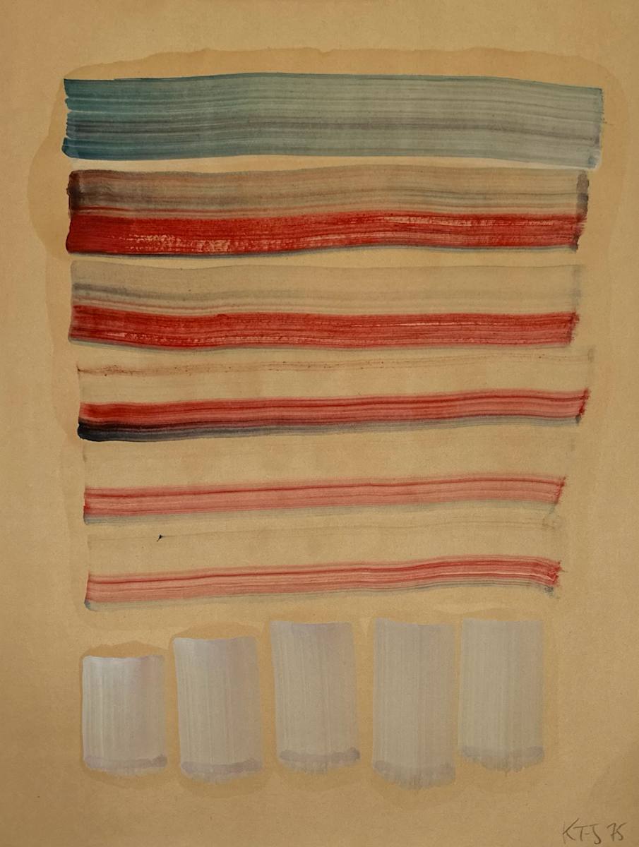 Watercolor on paper series by Kjeld Tidemand-Johannessen  Image: Watercolor on paper series from 1975