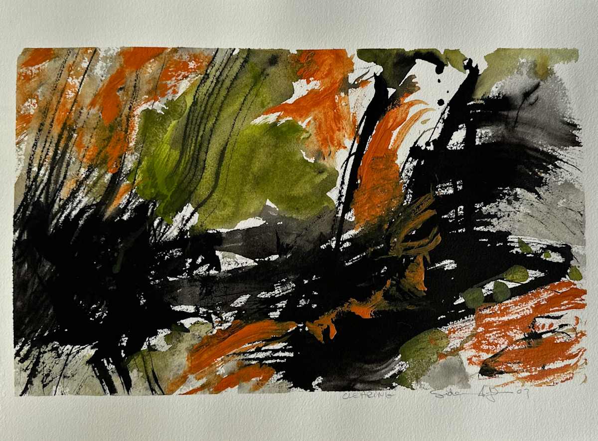 Clearing by Kjeld Tidemand-Johannessen  Image: Abstract watercolor painting 