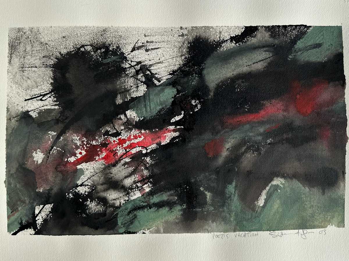 Poets Vacation by Kjeld Tidemand-Johannessen  Image: Abstract water color on paper