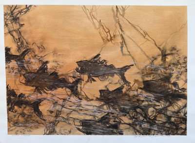 Norhan Conquest by Kjeld Tidemand-Johannessen  Image: mixed media on paper