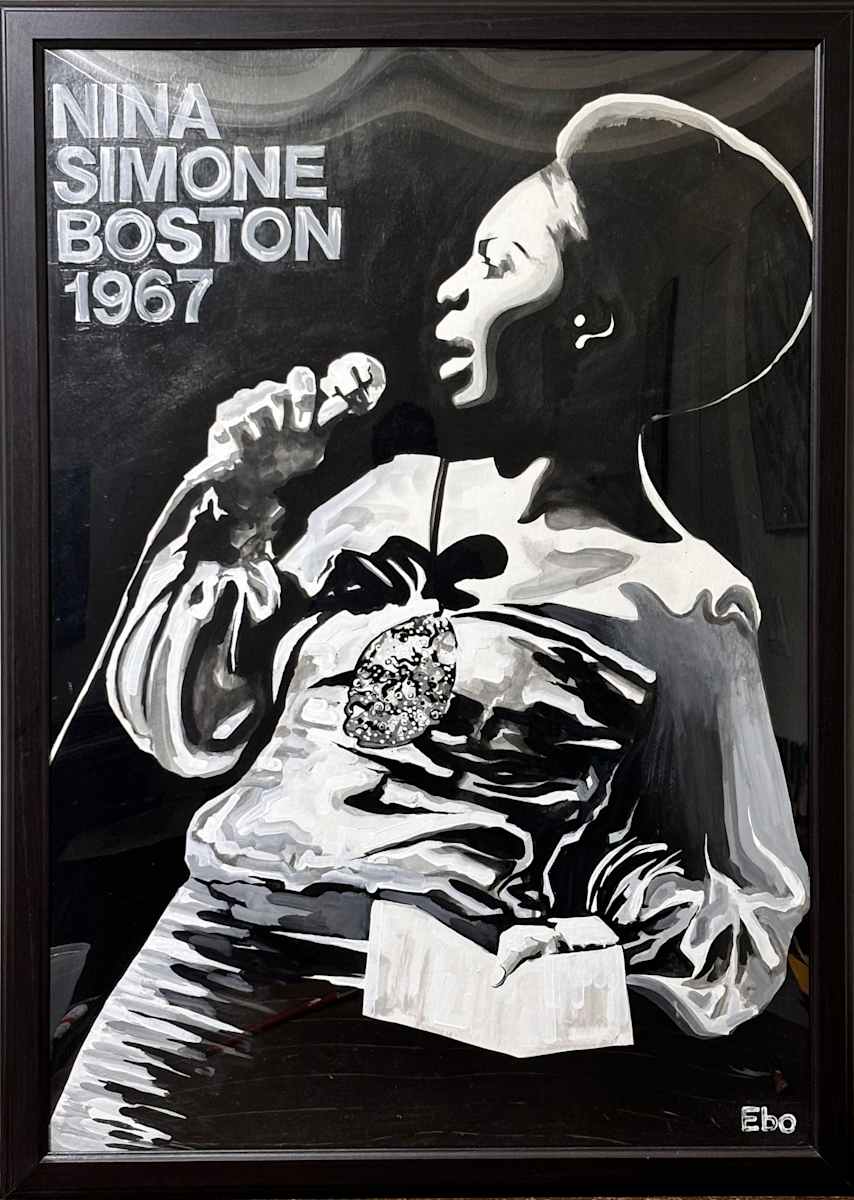 Nina Simone Boston 1967 by Ebo the Ghost Artist 