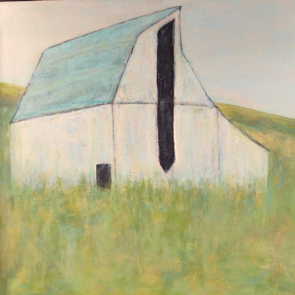 Blue Roof by Cyndy Hinkelman-Smith 