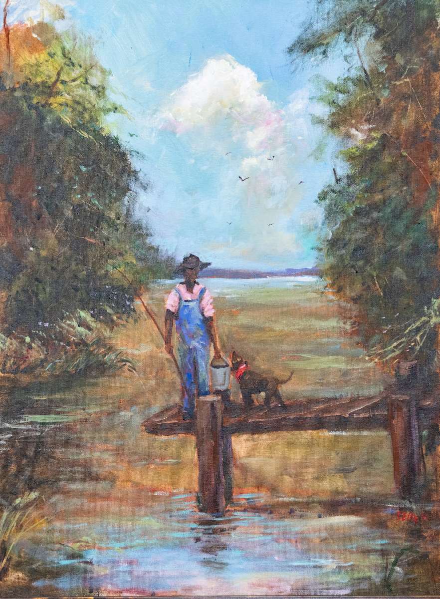 Fishing with Blue by Ted Ellis 