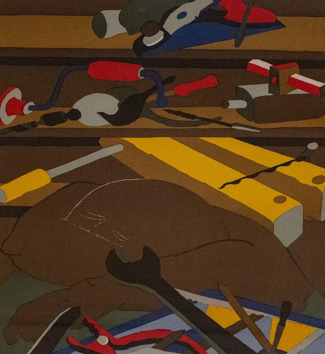 Tools 63/300 by Jacob Lawrence  Image: DC Moore Gallery