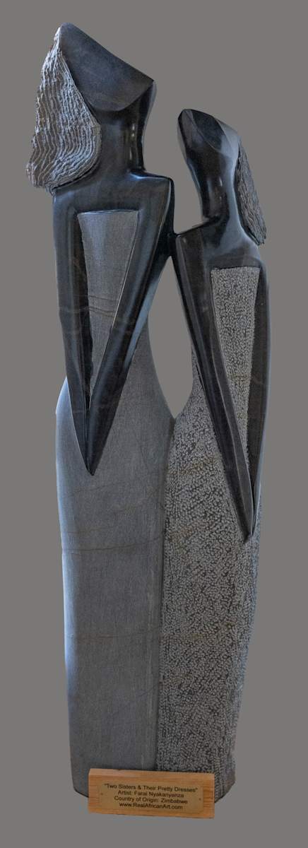 Two Sisters & Their Pretty Dresses by Farai Nyakanyanza 