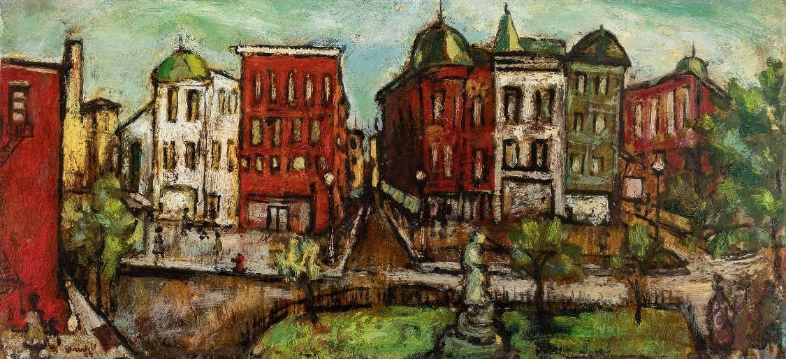 Street Scene (Washington, DC) by David Clyde Driskell, Image 3.