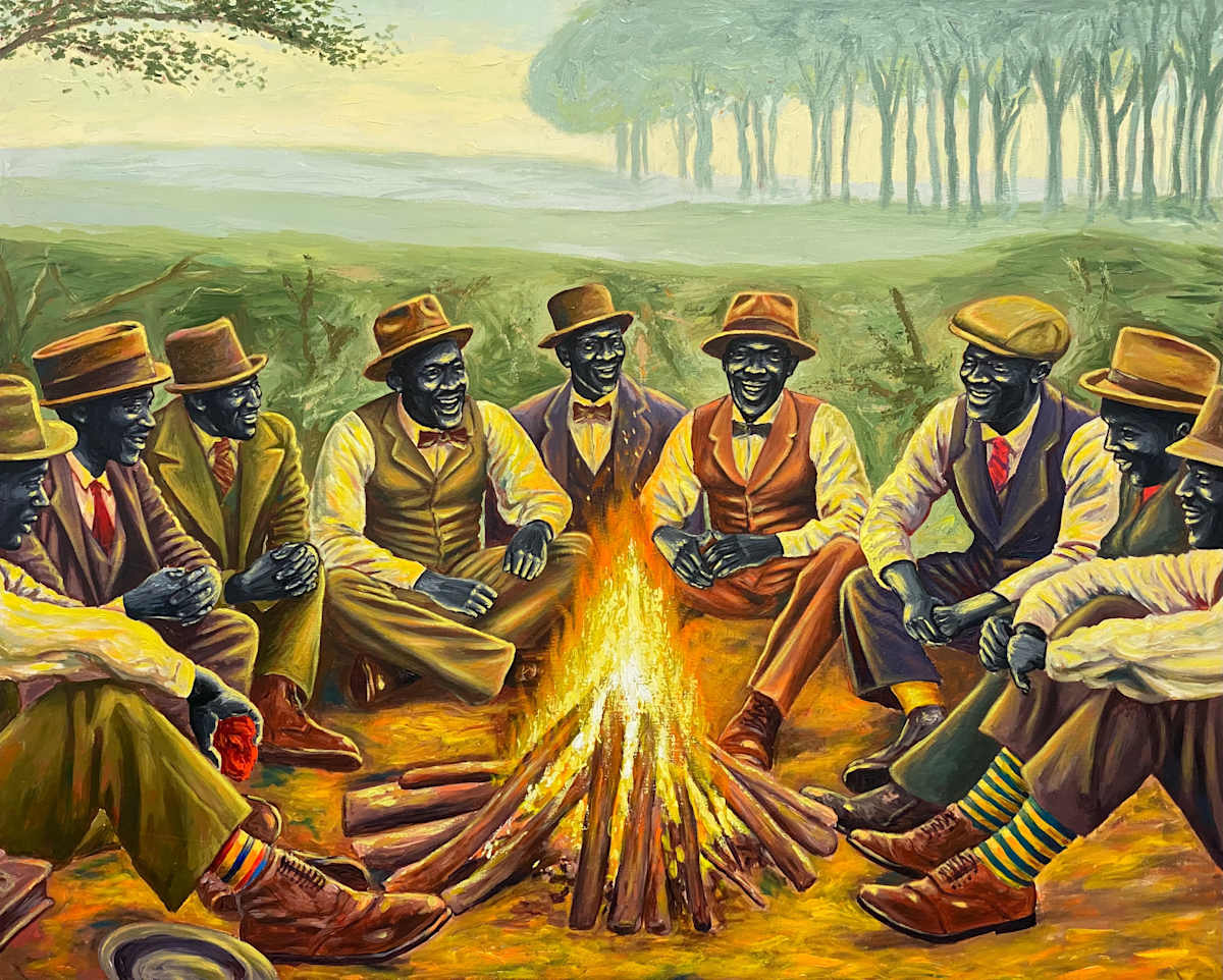 Folks at Burnfire by Olaniyi Omotayo, Image 1.