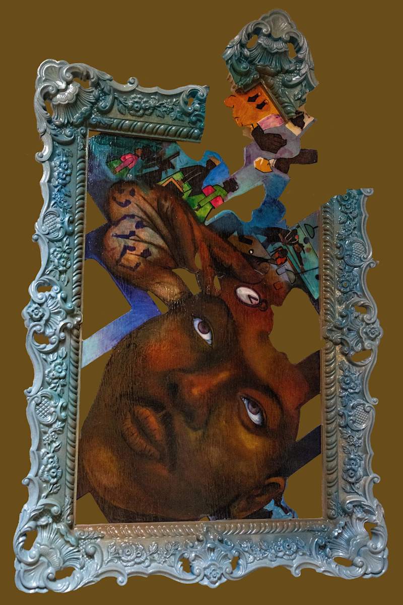 Portrait of Jacob Lawrence by Damien Mathis 