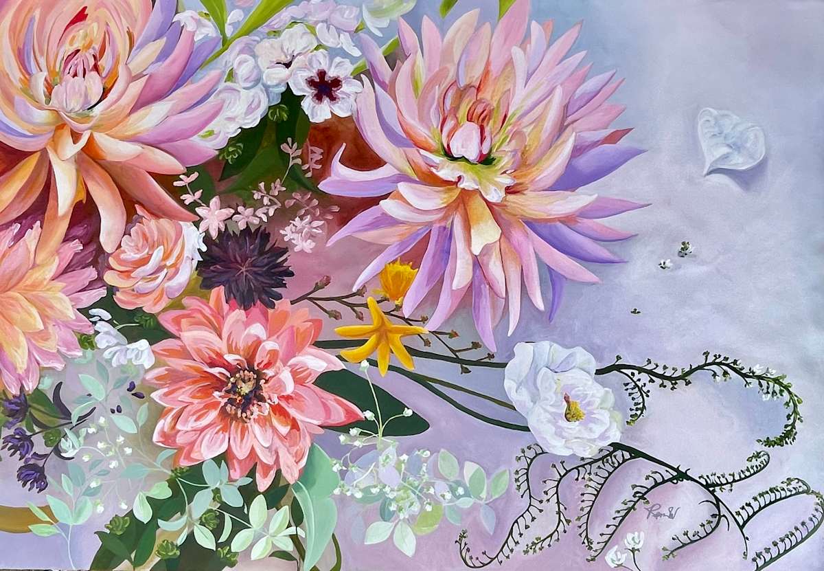 My flower tableau by Pam Wardner  Image: Final 