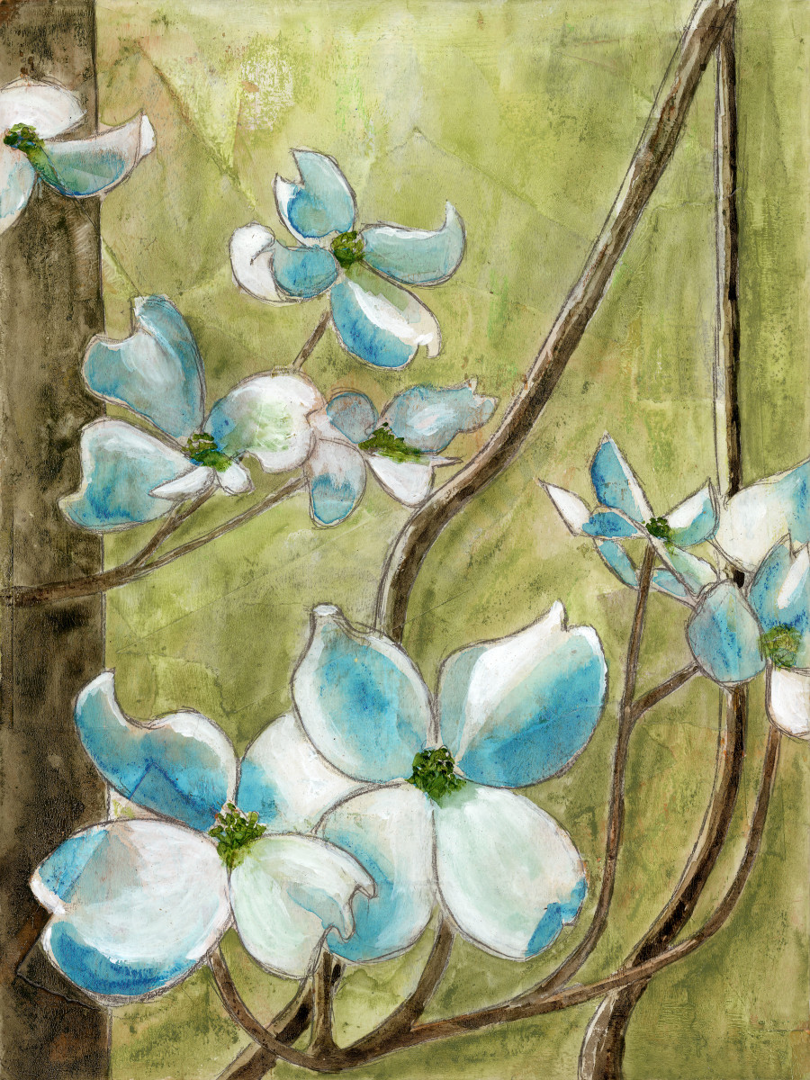Dogwoods 3 by Jacque Thompson 