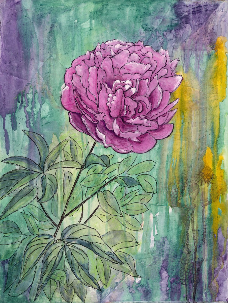 Peony Explosion 1 by Jacque Thompson 