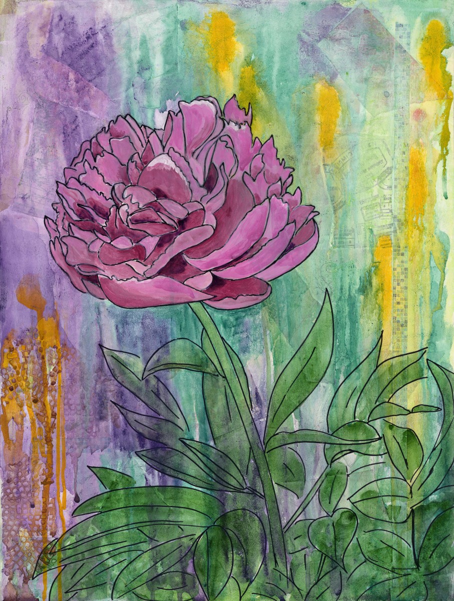 Peony Explosion 2 by Jacque Thompson 