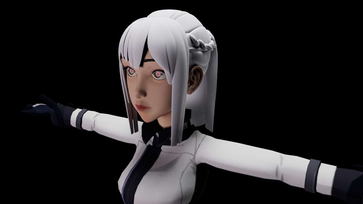 3D Anime Character AK-12 by Zhaoqi Wang 