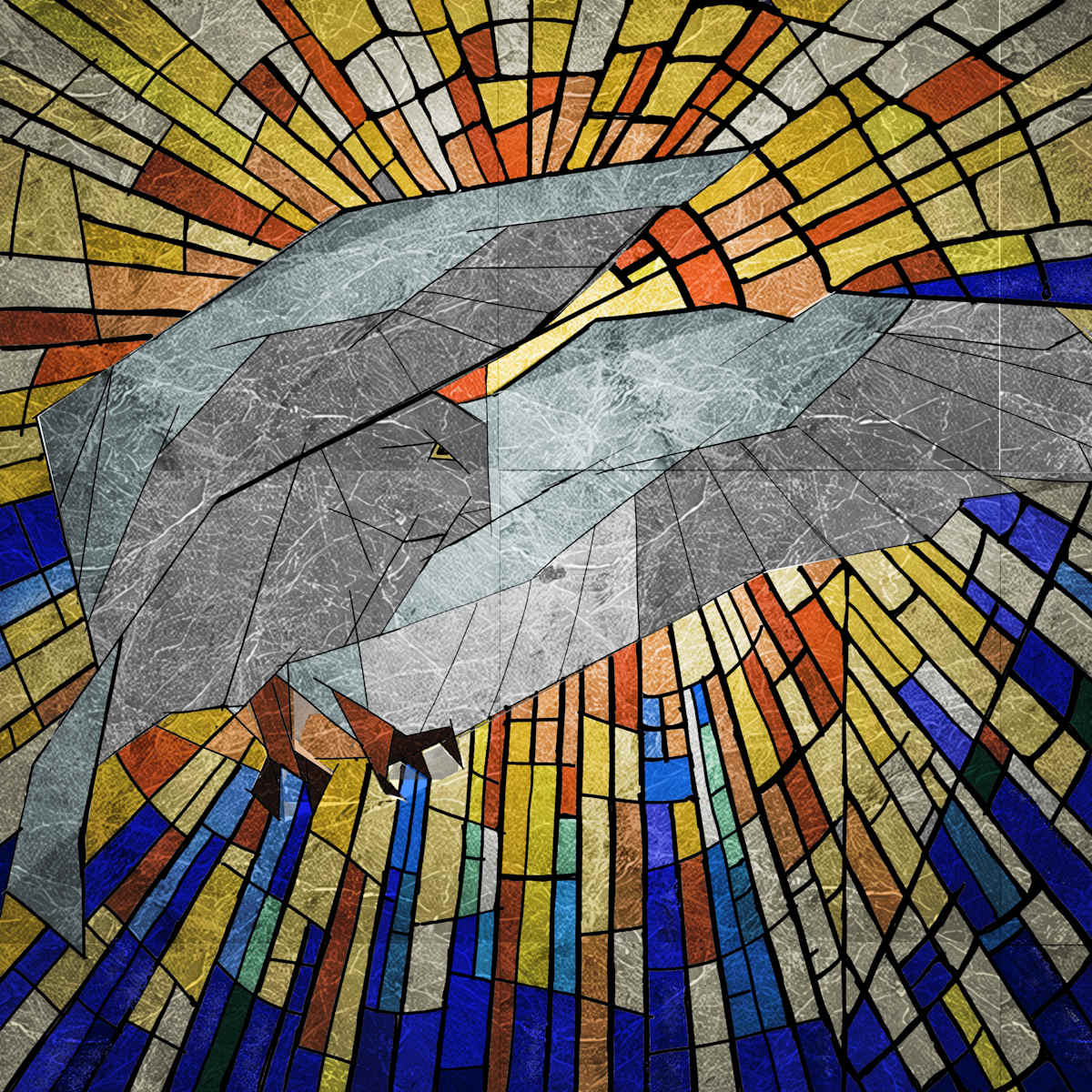 Snowy owl by Zhaoqi Wang  Image: Snowy owl vintage decorative painting - Rose Window