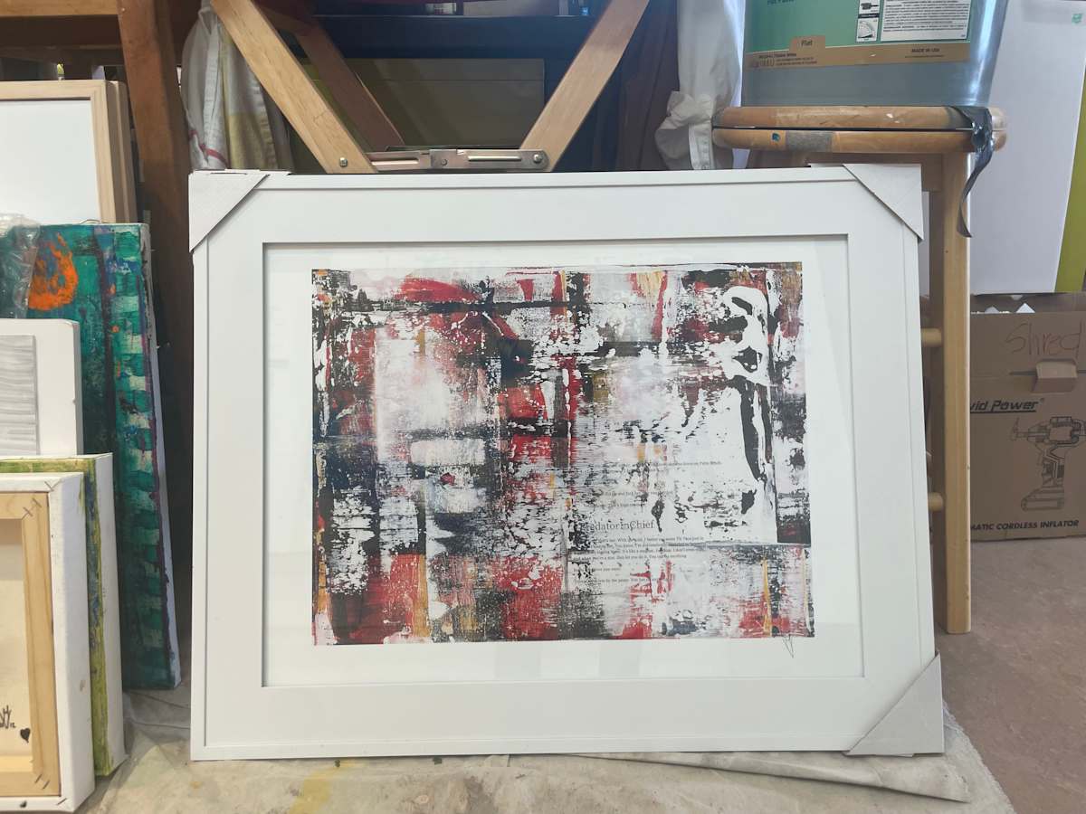 #PredatorInChief - Print White Frame by Michelle Victoria 