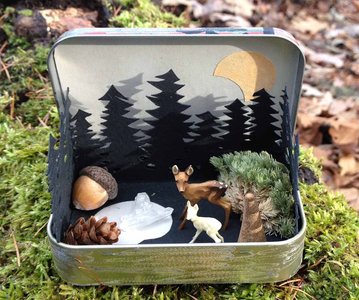 Portable Nature Altar by Kristin Ziegler  Image: Contents arranged