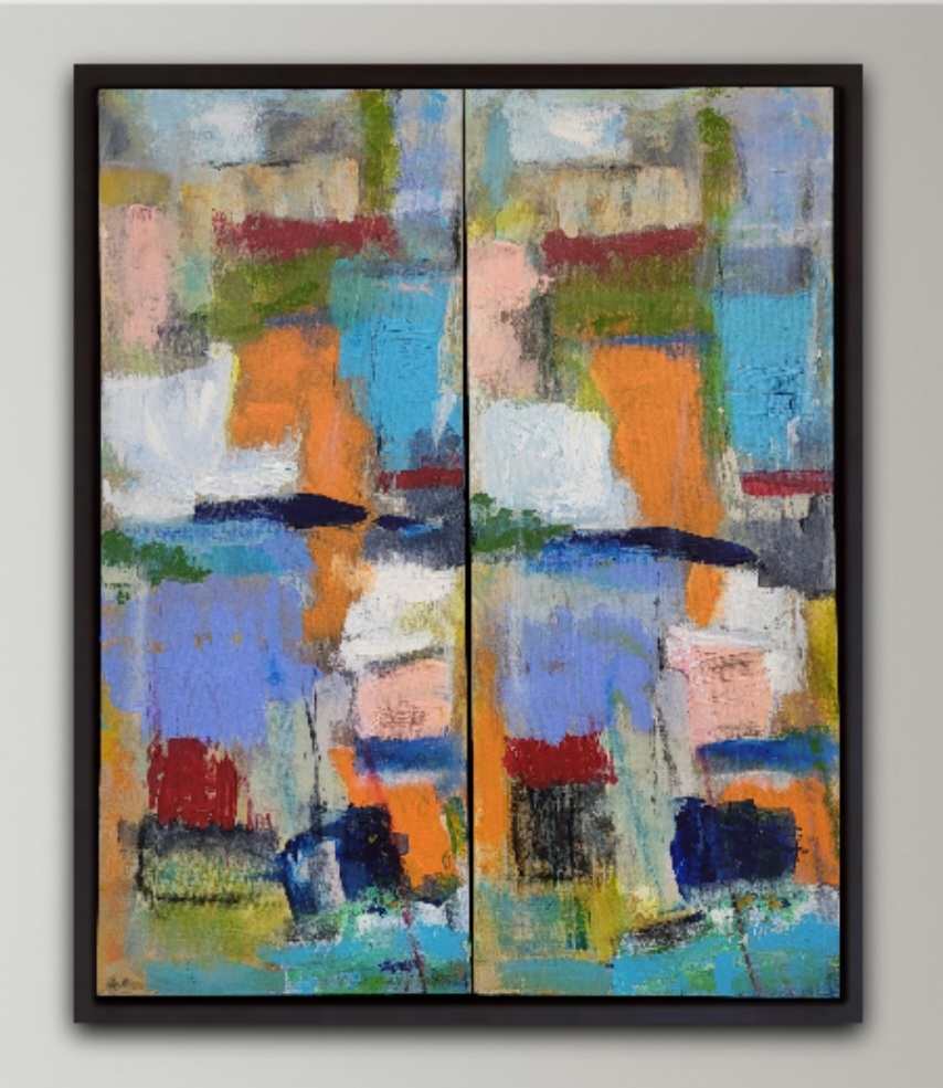 Twins Diptych by Dara Altobelli 