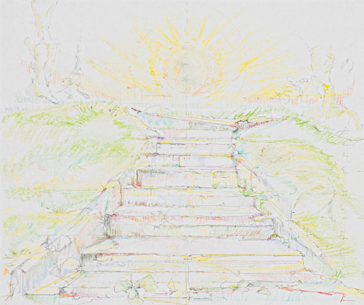 Ascending Steps on Castle Green by Zoë Springer-Graham, Image 1.