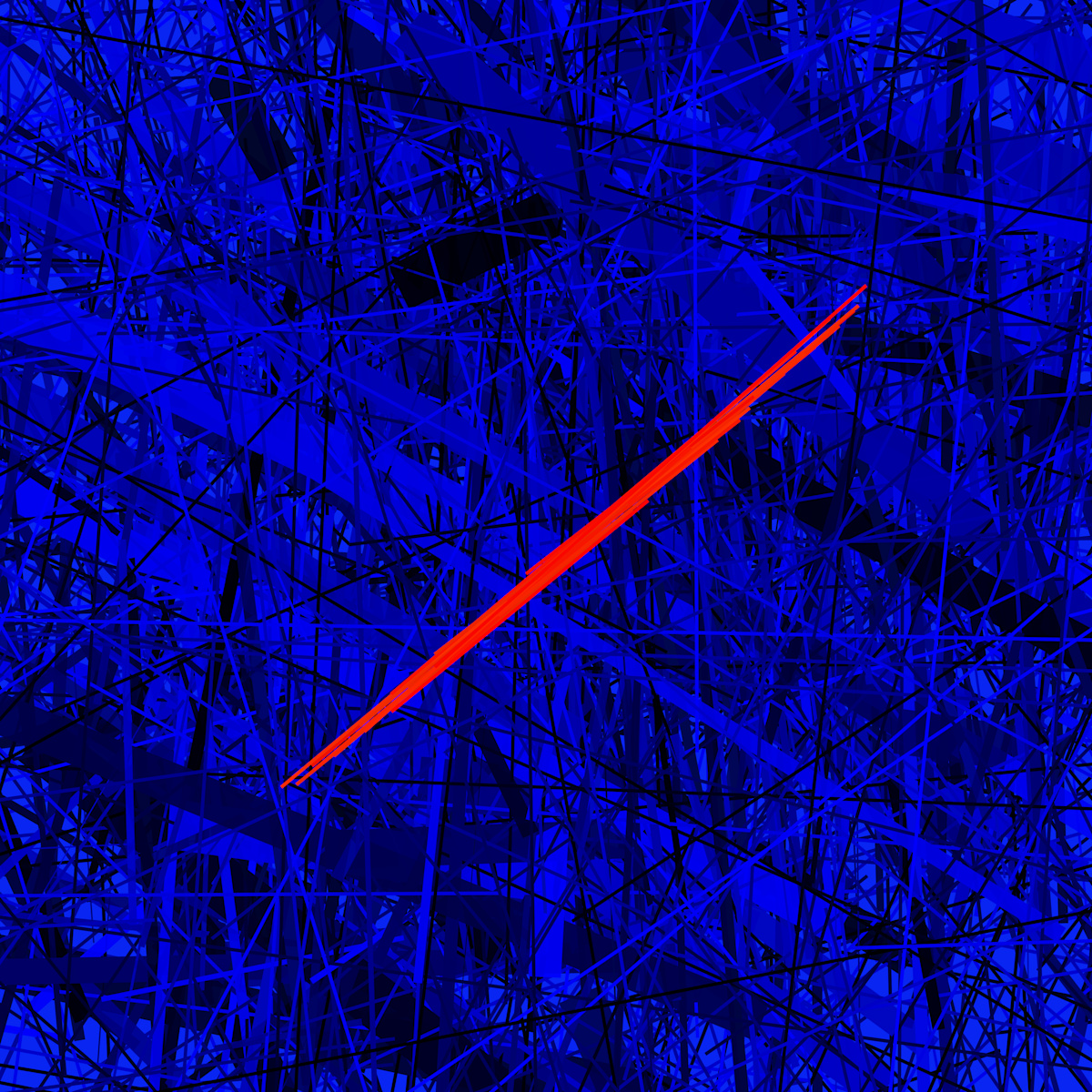 flexesMilkyLoupes by Melvyn Poore  Image: This unique artwork features a mysterious deep blue abstract scene with a bright red diagonal slash standing way out in front, creating a striking visual contrast. Perfect for innovation seekers who believe in the power of art to transform spaces and ignite imagination. 
Limited Edition of 25.
Printed on Hahnemühle German Etching paper.