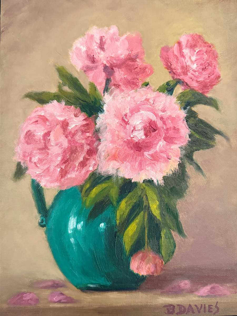 Peonies (framed) by Barbara Davies 