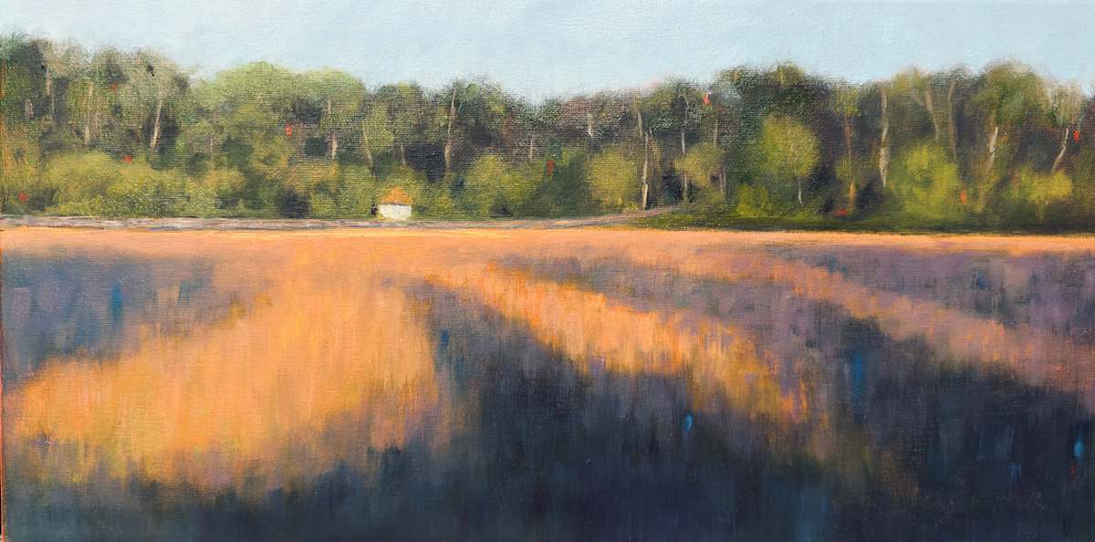 Boat House (framed) by Barbara Davies 