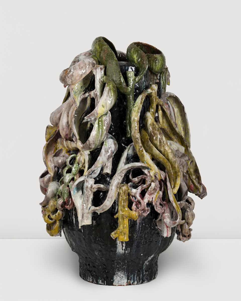 Polychrome Clipping Vase by David Hicks 