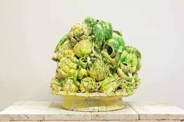 An Offering (yellow and green) by David Hicks 