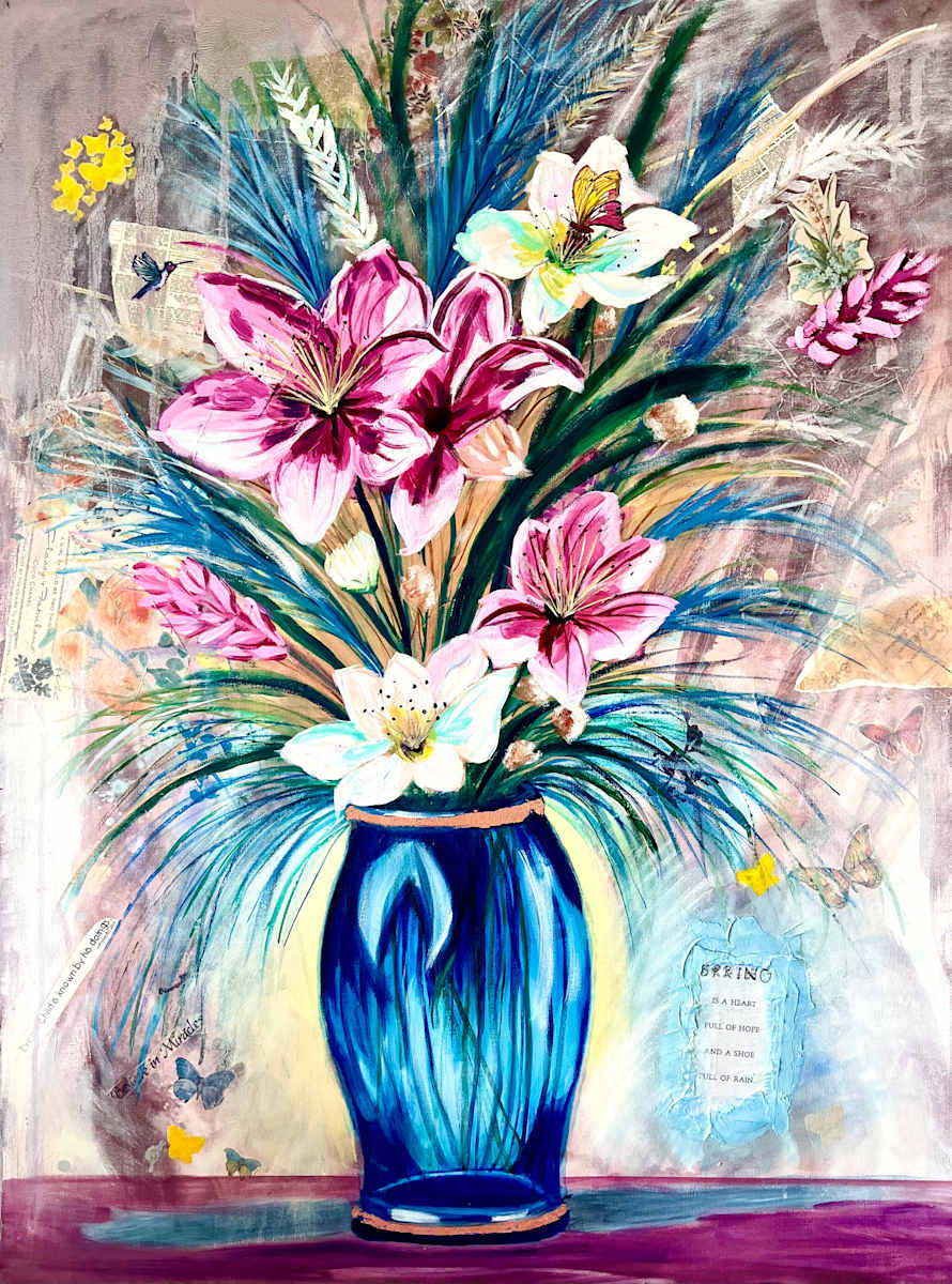 Artwork Archive - Milan by Diana Budler  Image: Pastel Murmurs & Floral Flames
30” x 40”
Oil/mixed
Canvas
$2400