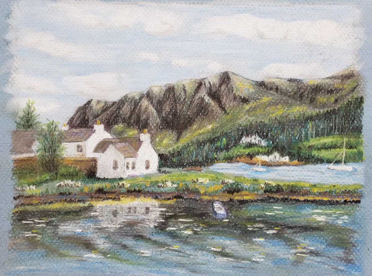 Scottish Lake by Olive Dodd 