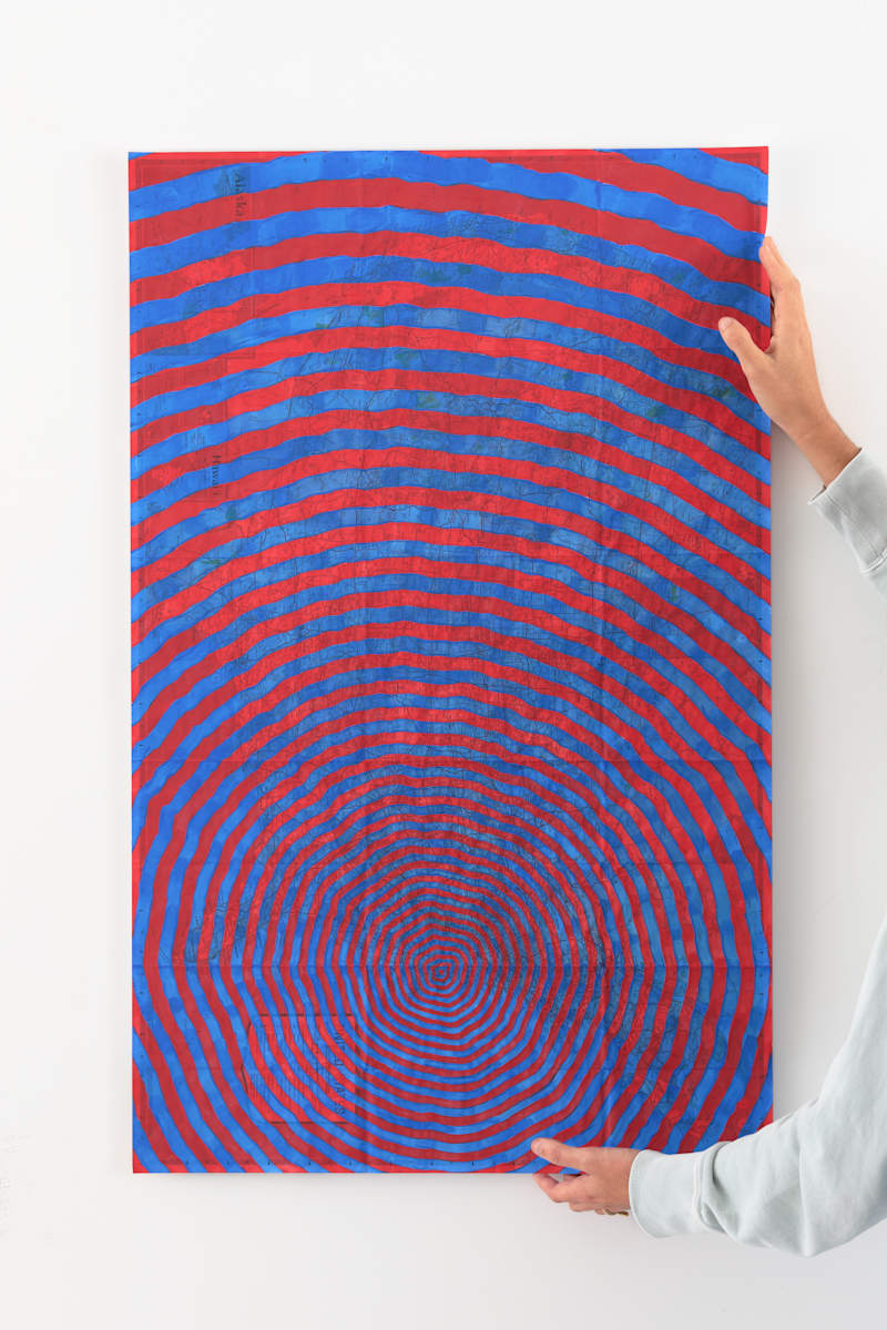 'Red / Blue' from the Chesapeake Bay Impact Crater series by Meg Roberts Arsenovic 