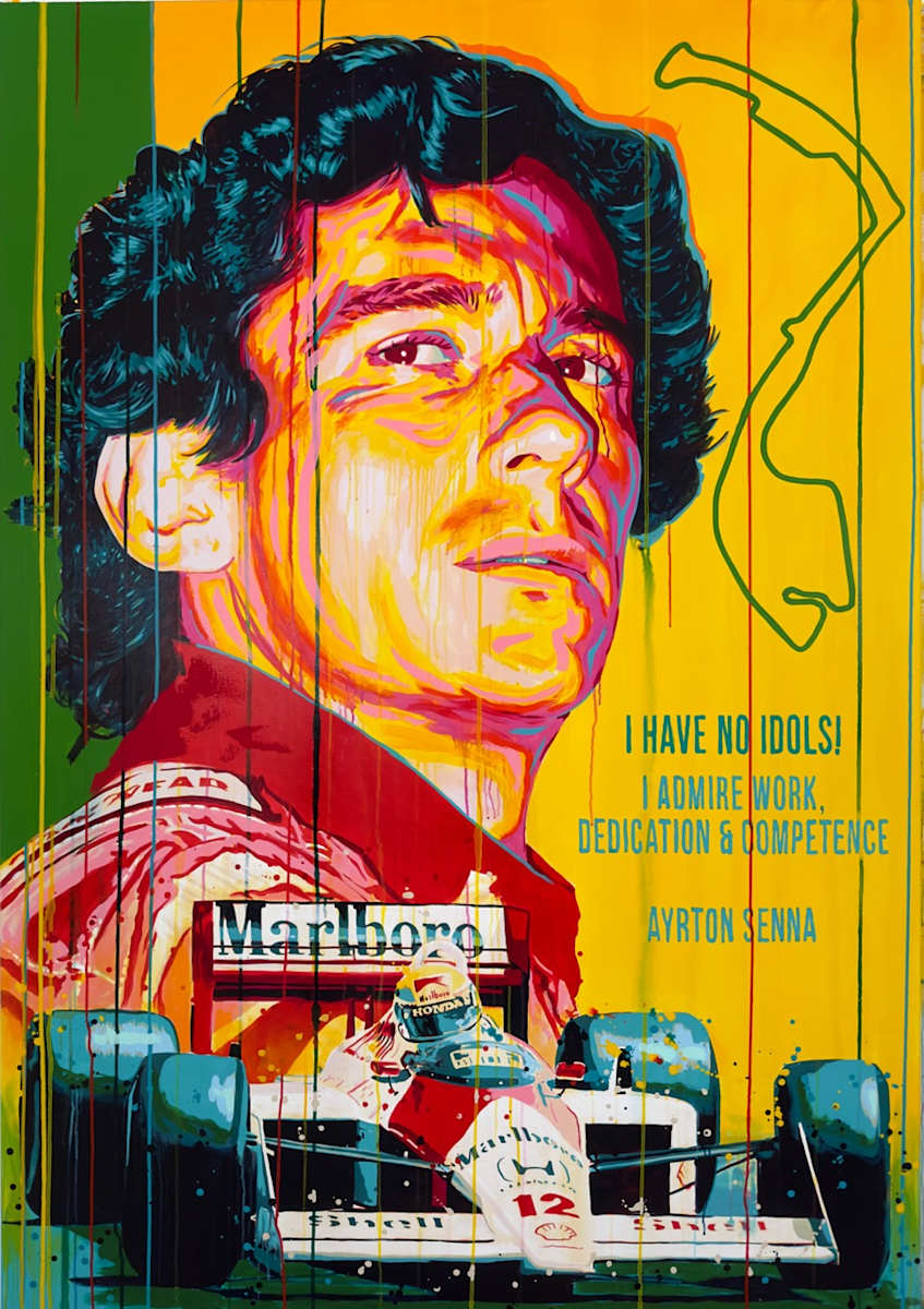 Senna - Driven by Destiny by Artist Allan Buch 