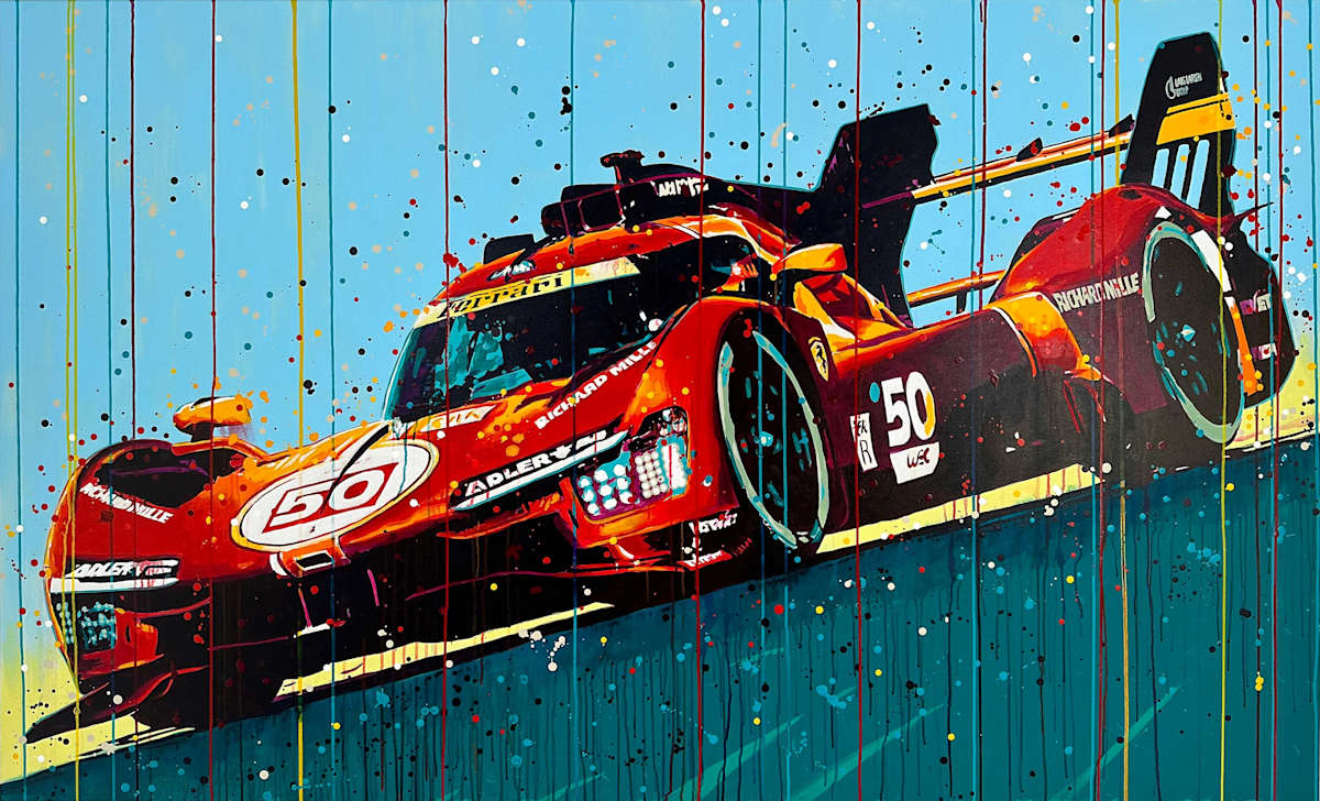 Ferrari 499P Le Mans #50 by Artist Allan Buch  Image: Ferrari 499P Le Mans #50