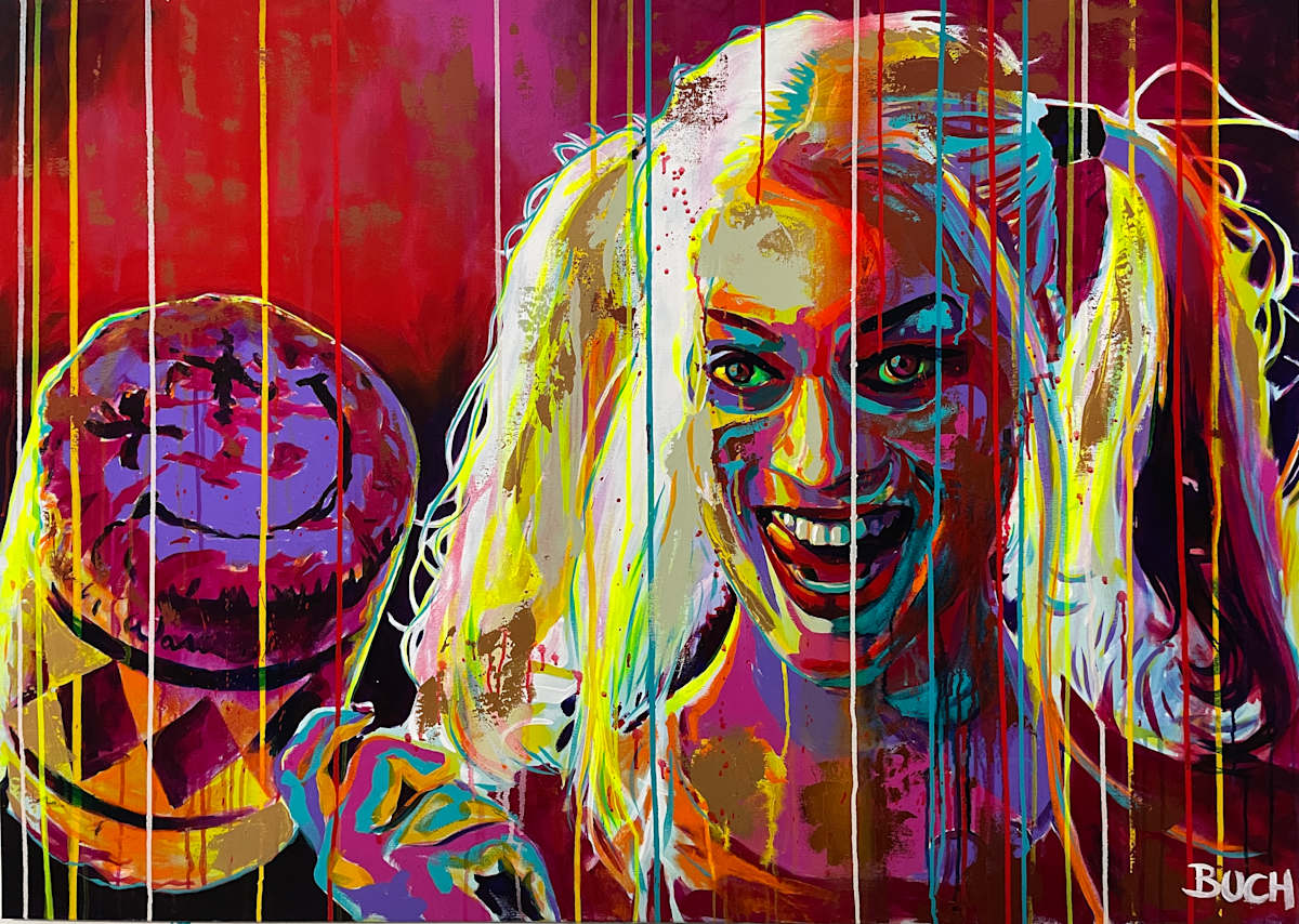 Harley Quinn (Donated to Charity) by Artist Allan Buch 
