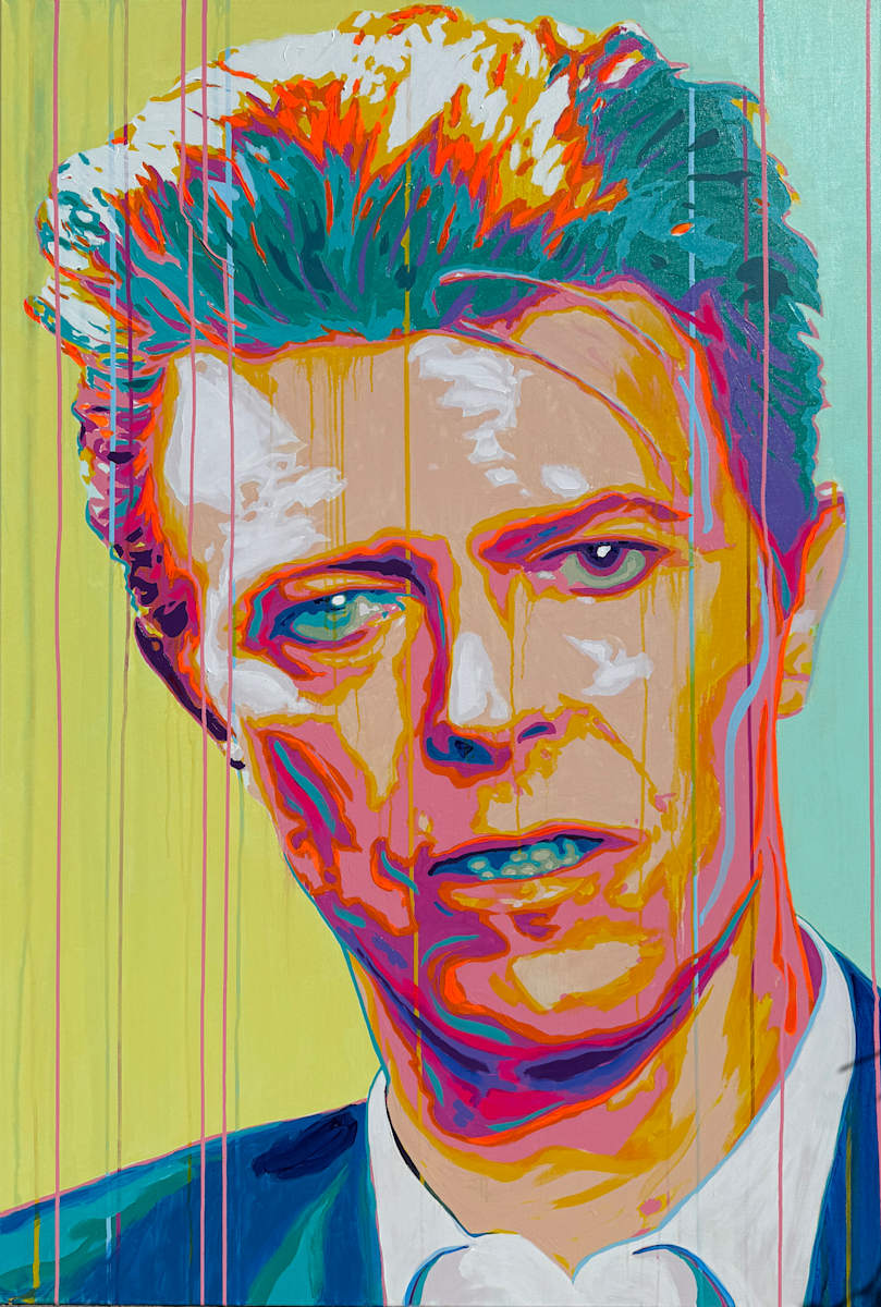 David Bowie - The Thin White Duke in Light by Artist Allan Buch  Image: Bowie in pastels
