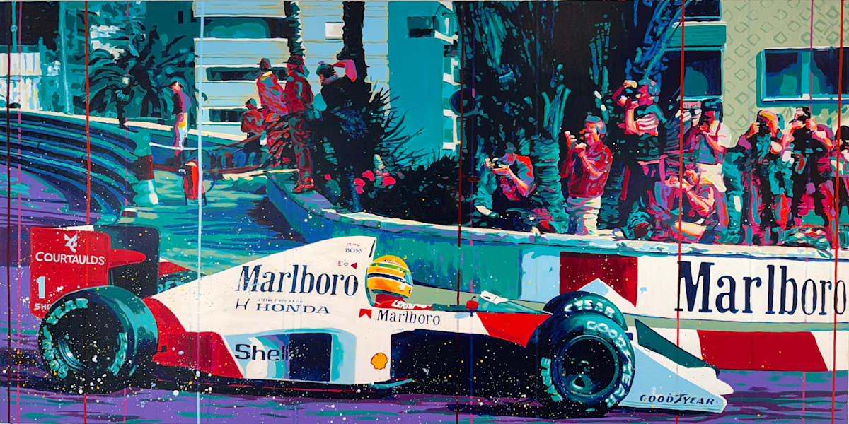 "Senna at Loews – Monaco"  by Artist Allan Buch  Image: "Senna at Loews – Monaco" 