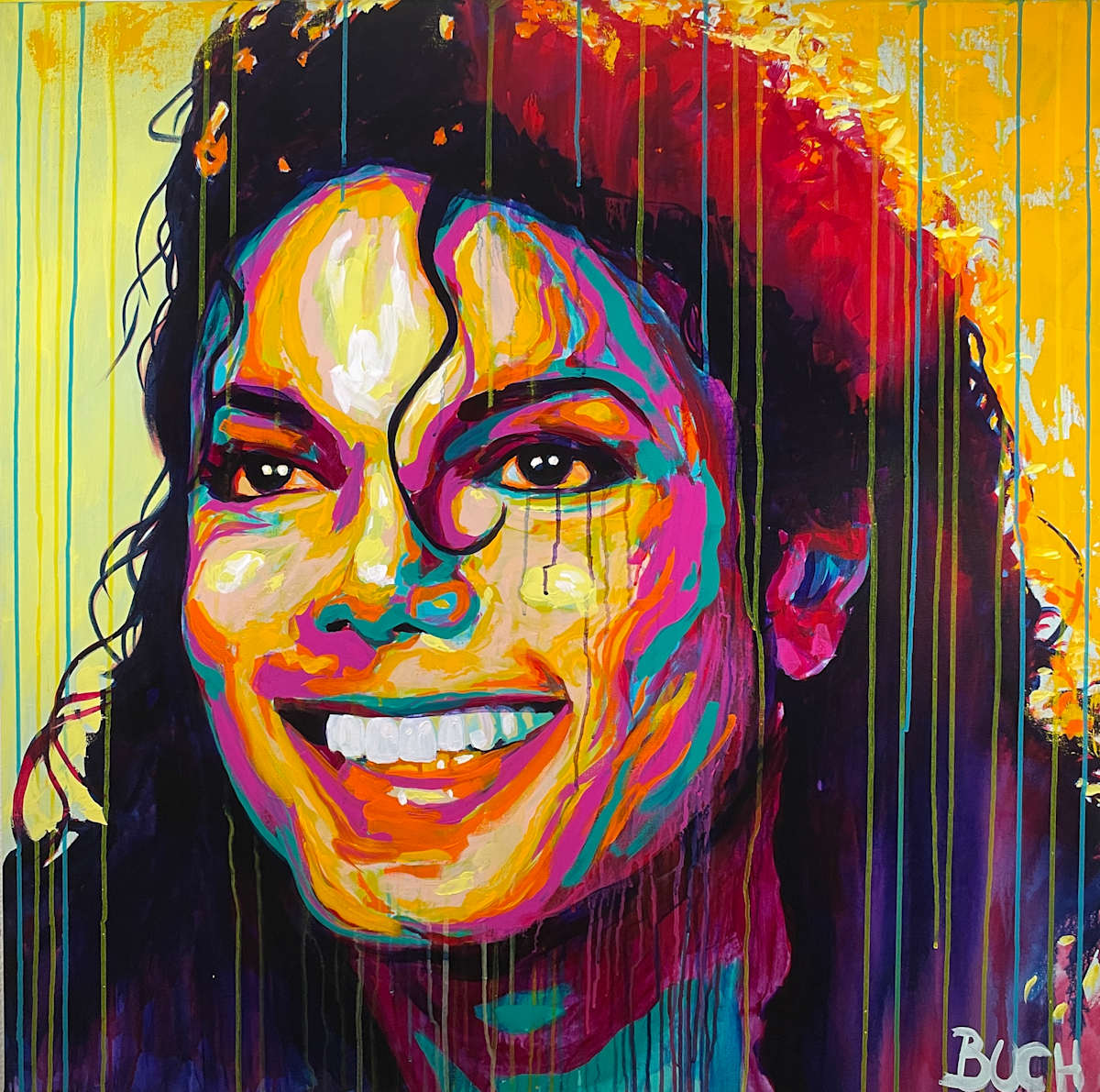 Michael Jackson - King of Pop by Artist Allan Buch 
