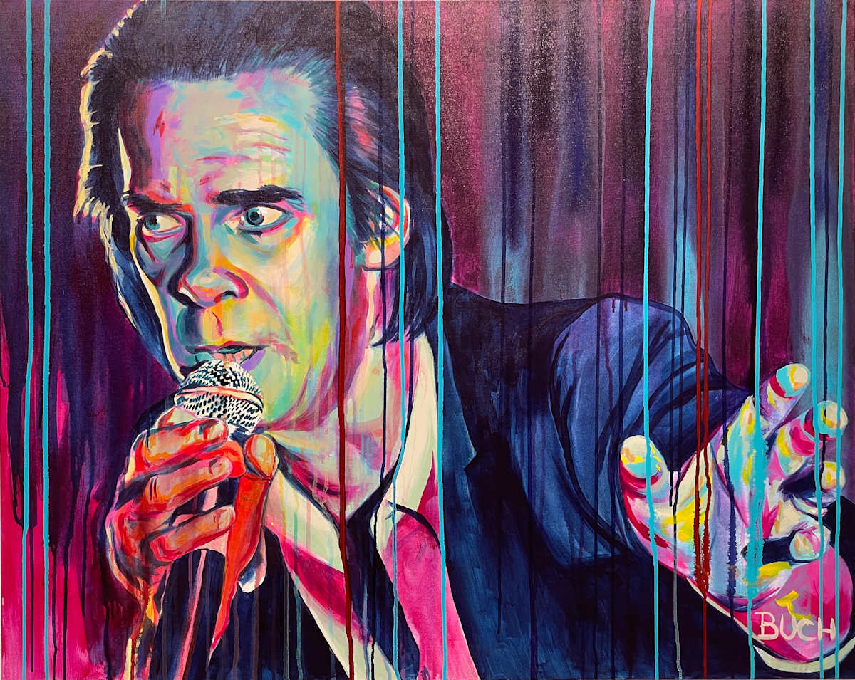 Red Right Hand by Artist Allan Buch  Image: Nick Cave - Red Right Hand