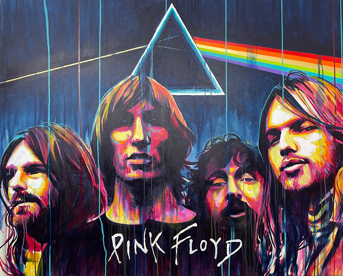 Pink Floyd - Dark side by Artist Allan Buch 